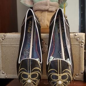Irregular Choice Darth Vader star wars sz 8 flats